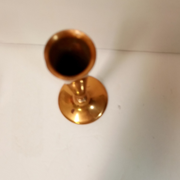 Rare Vintage Flute Vase Copper Metal 8.25 - Picture 2 of 4